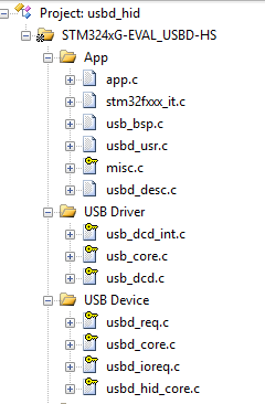 USB-HID设备工程结构